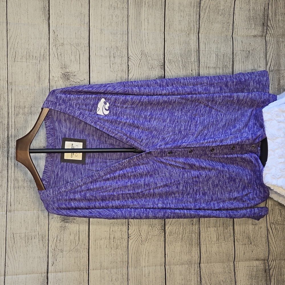 Colosseum K-State Purple Cardigan, Women's Extra Large, Great Condition